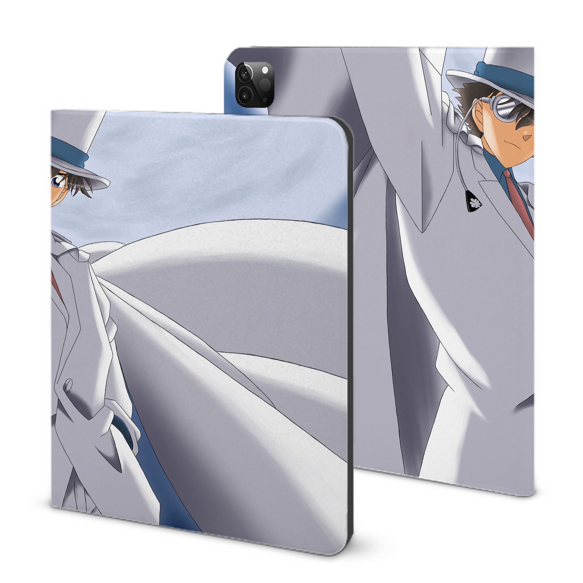 （画像用） 名探偵コナン Detective Conan IPadケース ペンホルダー付き ブックスタイルデザイン